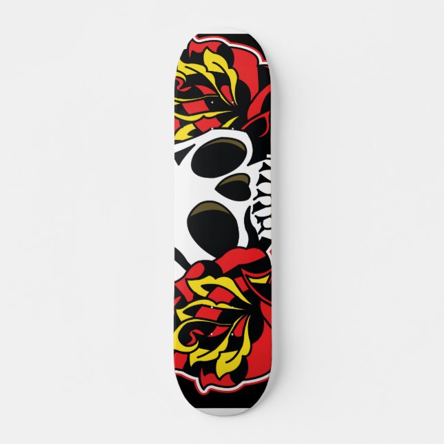 skull tattoo deck skateboard (Front)