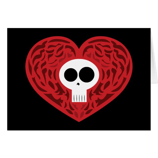 Skull Tattoo Heart (Front Horizontal)