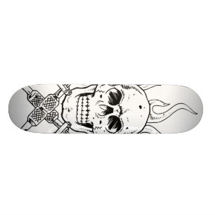 Skull Tattoo Skateboard