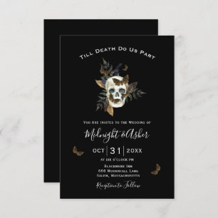 Skull Till Death Do Us Part Wedding Invitation