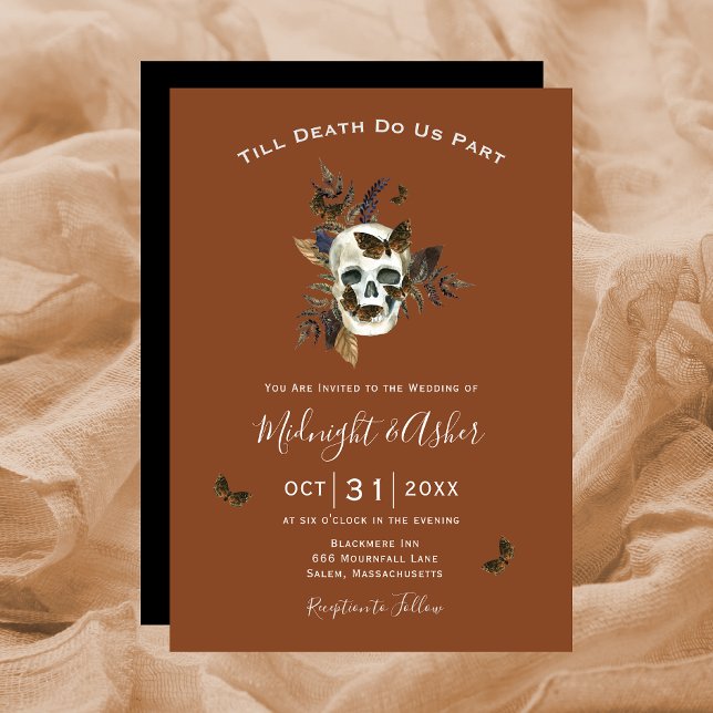 Skull Till Death Do Us Part Wedding Invite (Creator Uploaded)