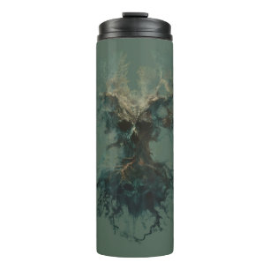 Skull Tree Surreal Dark Nature Thermal Tumbler