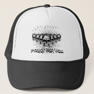 skull trucker hat