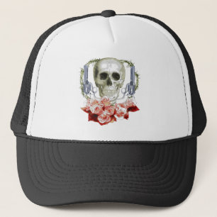 SKULL  TRUCKER HAT