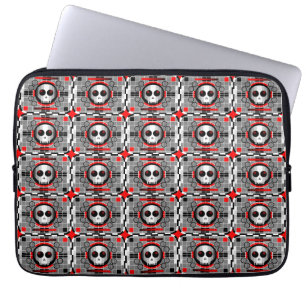 Skull TV Multi neoprene laptop sleeve 13"