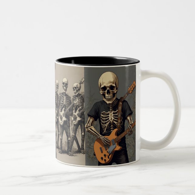 skull  Two-Tone coffee mug (Right)