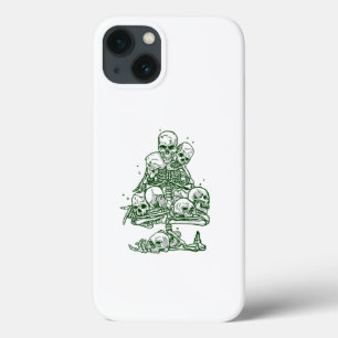 skull ugly christmas tree skeleton gothic iPhone 13 case