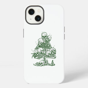 skull ugly christmas tree skeleton gothic iPhone 13 case