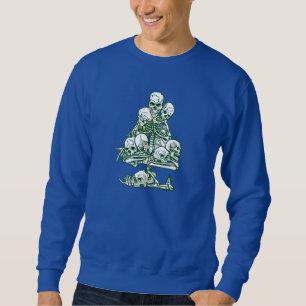 skull ugly christmas tree skeleton gothic sweatshirt