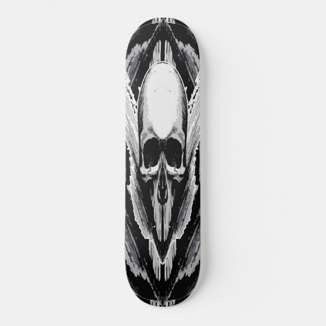 Skull vector poster style skateboard (Front)