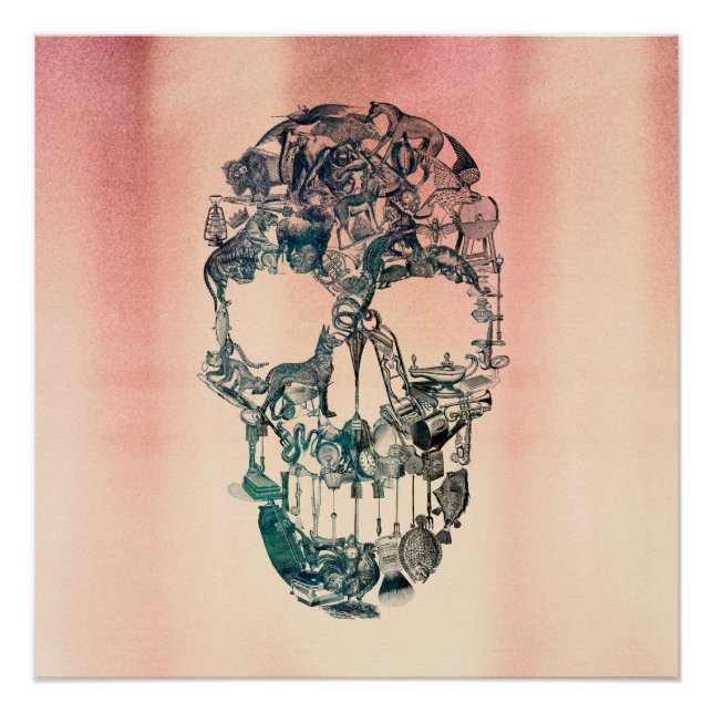 Skull Vintage Poster (Front)