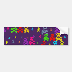 Skull Wallpaper Bumper Sticker