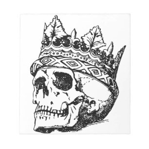 Skull Wearing Crown, King, Hamlet Notepad
