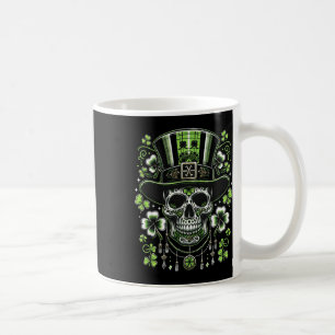 Skull Wearing Hat St Patricks Irish Men Women St. Coffee Mug