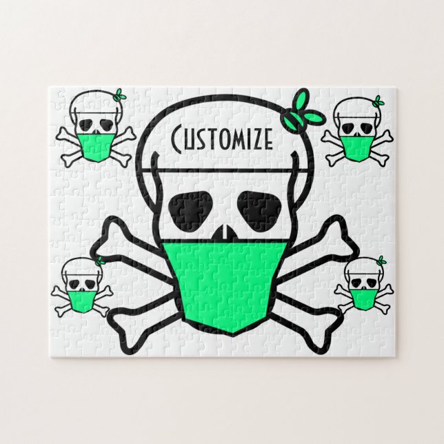 Skull Wearing Mask Thunder_Cove Jigsaw Puzzle (Horizontal)