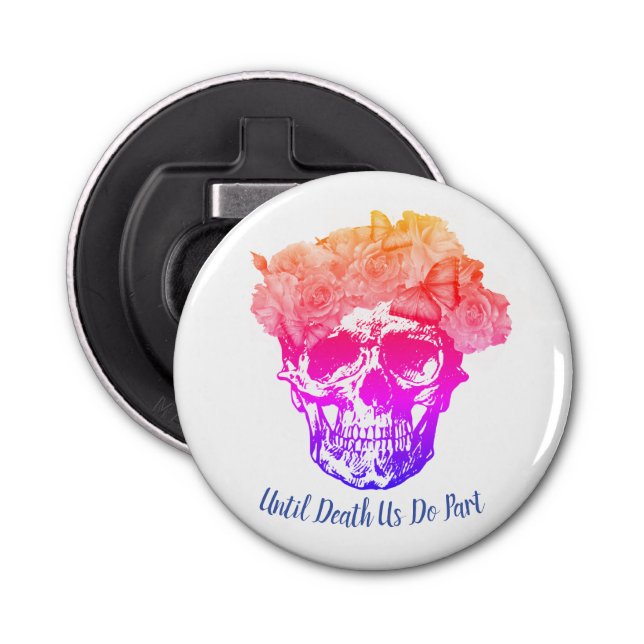 Skull Wedding favour bottle opener (Front)