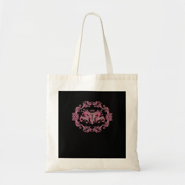 Skull Whimsigoth Aesthetic Tote Bag (Front)