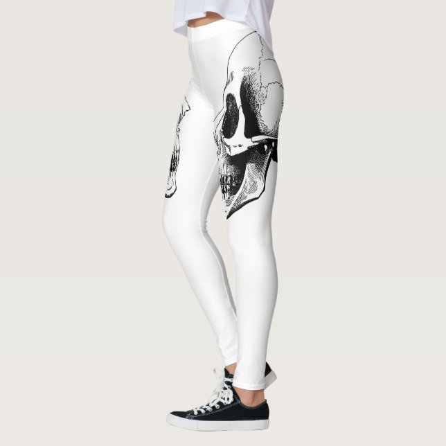 Skull White Leggings (Left)