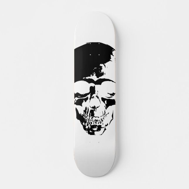 Skull White Skateboard (Front)