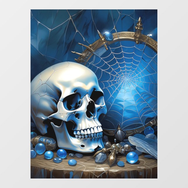 Skull Window Cling (Sheet)