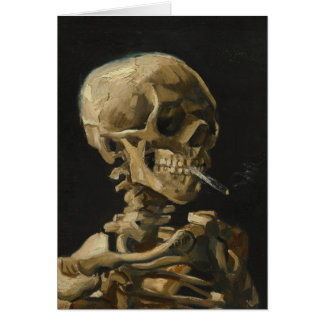Skull with a Burning Cigarette by Vincent Van Gogh