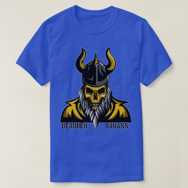 Skull with beard viking edision T-Shirt (Design Front)