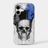 Skull with Blue Hat