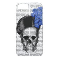 Skull with Blue Hat