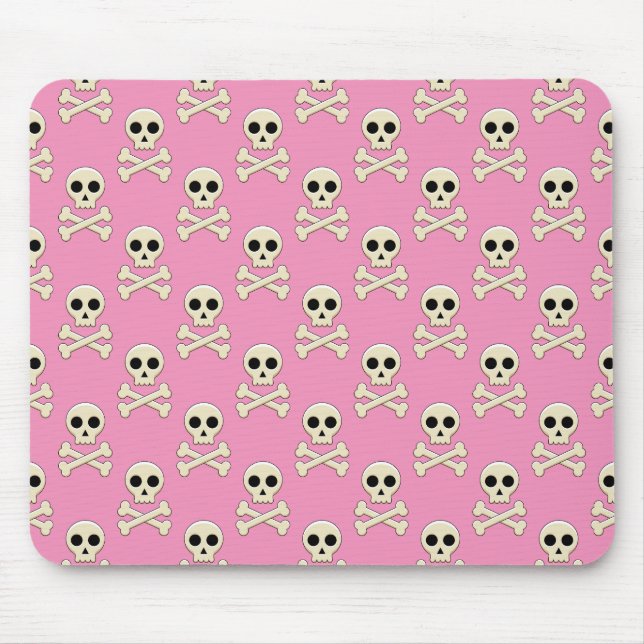 Skull with Bones Mouse Pad (Front)