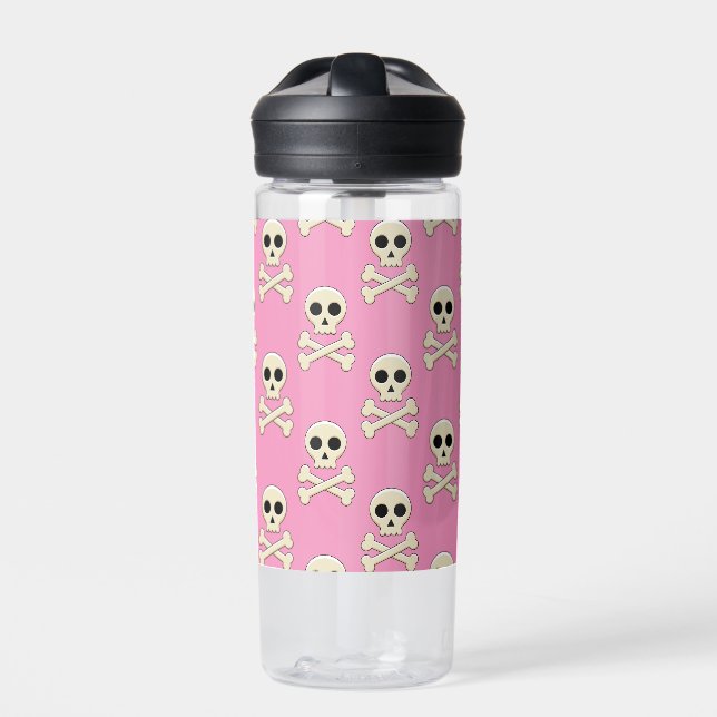 Skull with Bones Water Bottle (Front)