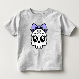 Skull with Bow  Toddler T-Shirt
