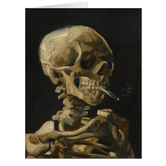 Skull with Burning Cigarette by van Gogh