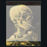Skull with Burning Cigarette by Vincent van Gogh<br><div class="desc">Skull with Burning Cigarette by Vincent van Gogh is a vintage fine art post impressionism still life painting. A portrait of human skeleton smoking. Great image to use for anti-smoking products. Smoking kills 1, 000s every year, help someone to quit smoking today. Great image for Halloween or Día de los...</div>