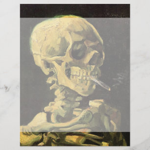Skull with Burning Cigarette by Vincent van Gogh