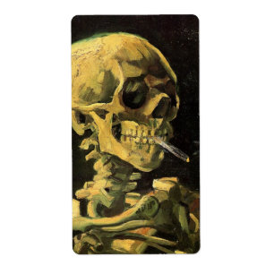 Skull with Burning Cigarette by Vincent van Gogh