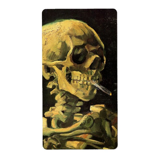 Skull with Burning Cigarette by Vincent van Gogh (Front)