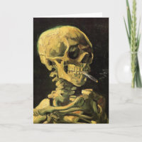 Skull with Burning Cigarette by Vincent van Gogh