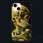 Skull with Burning Cigarette by Vincent van Gogh Case-Mate iPhone 14 Case<br><div class="desc">Skull with Burning Cigarette by Vincent van Gogh is a vintage fine art post impressionism still life painting. A portrait of human skeleton smoking. Great image to use for anti-smoking products. Smoking kills 1, 000s every year, help someone to quit smoking today. Great image for Halloween or Día de los...</div>