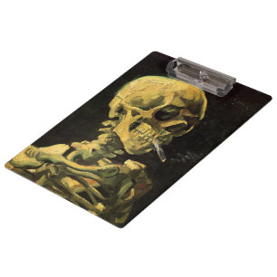 Skull with Burning Cigarette by Vincent van Gogh Clipboard