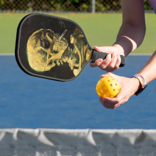 Skull with Burning Cigarette by Vincent van Gogh Pickleball Paddle