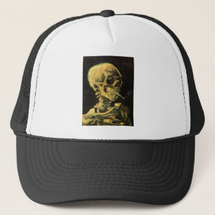 Skull with Burning Cigarette by Vincent van Gogh Trucker Hat