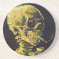 Skull with Burning Cigarette