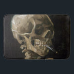 Skull with Burning Cigarette Vincent van Gogh Art Bath Mat<br><div class="desc">Vincent van Gogh (Dutch, 1853 - 1890) Skull of a Skeleton with Burning Cigarette, 1885–86, Oil on canvas Unframed: 32 cm × 24.5 cm (13 in × 9.6 in) Early work by Vincent van Gogh. This small painting is part of the permanent collection of the Van Gogh Museum in Amsterdam....</div>