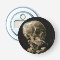 Skull with Burning Cigarette Vincent van Gogh Art