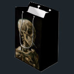 Skull with Burning Cigarette Vincent van Gogh Art Medium Gift Bag<br><div class="desc">Vincent van Gogh (Dutch, 1853 - 1890) Skull of a Skeleton with Burning Cigarette, 1885–86, Oil on canvas Unframed: 32 cm × 24.5 cm (13 in × 9.6 in) Early work by Vincent van Gogh. This small painting is part of the permanent collection of the Van Gogh Museum in Amsterdam....</div>