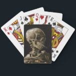 Skull with Burning Cigarette Vincent van Gogh Art Playing Cards<br><div class="desc">Vincent van Gogh (Dutch, 1853 - 1890) Skull of a Skeleton with Burning Cigarette, 1885–86, Oil on canvas Unframed: 32 cm × 24.5 cm (13 in × 9.6 in) Early work by Vincent van Gogh. This small painting is part of the permanent collection of the Van Gogh Museum in Amsterdam....</div>