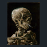 Skull with Burning Cigarette Vincent van Gogh Art Poster<br><div class="desc">Vincent van Gogh (Dutch, 1853 - 1890) Skull of a Skeleton with Burning Cigarette, 1885–86, Oil on canvas Unframed: 32 cm × 24.5 cm (13 in × 9.6 in) Early work by Vincent van Gogh. This small painting is part of the permanent collection of the Van Gogh Museum in Amsterdam....</div>