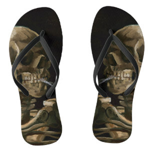 Skull with Burning Cigarette Vincent van Gogh Art Thongs