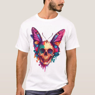 Skull with Butterfly Wings T-Shirt