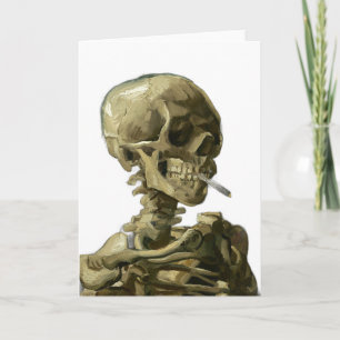 Skull with Cigarette by Van Gogh Card